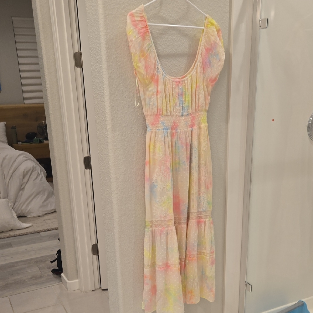 LoveShackFancy Pastel Multi-Color Maxi Dress